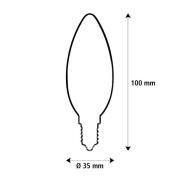 Segula LED Fire Flame Line E14 0,2W ljus rök 1800K dekoration