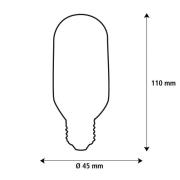 SEGULA LED Fire Flame Line E27 0,6W rör rök 1800K dekoration