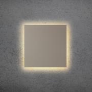 Escale LED-vägglampa BLADE Q, taupe, 44 x 44 cm, metall, dimbar