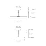 UMAGE LED-hänglampa Asteria Plus Mini, pärlvit Ø 31 cm CCT