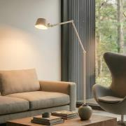 Lucande golvlampa Silka, 216 cm, beige, justerbar, E27