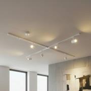 Lindby skensystem Linaro, GU10, 6 lampor, vit, X-form