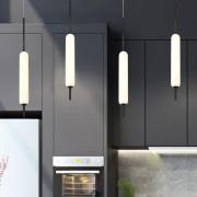 Quintiesse LED-hänglampa CUMBERLAND, svart, Ø 13 cm, metall/glas