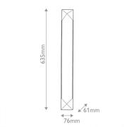 Quintiesse LED-vägglampa CAESAR, brons, höjd 64 cm, metall/alabaster
