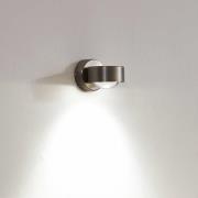 Lindby vägglampa Jyla, nickel, uttag nedtill