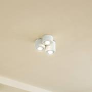 Lindby Downlight Jyla, 3 lampor, matt vit, GX53
