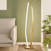 EGLO LED-golvlampa Vallerosa i mässing