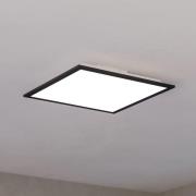 EGLO Barlaston bordslampa, höjd 39 cm, svart/grå, metall/väv