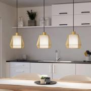 EGLO Ciudadela hänglampa, svart/mässing, 3 lampor.