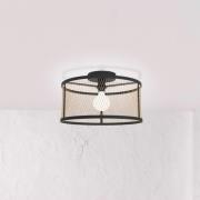 EGLO Taklampa Dellow, Ø 45 cm, svart/mässingfärgad, stål