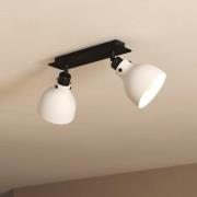 EGLO Matlock takspotlight, längd 52 cm, grå/svart, 2 lampor.