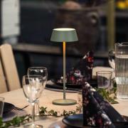 Konstsmide LED-batteridriven bordslampa Menton, grön, höjd 27 cm, IP54...