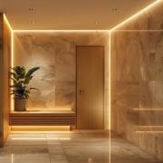 Hera LED-list SAUNA, 2 700 K, längd 200 cm, IP54, 24 V