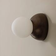 Globen Lighting vägglampa Torrano, brun, Ø 13 cm, IP44