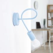 HELAM Vägglampa Oxford, blå, metall, 1 lampa, E27, strömbrytare