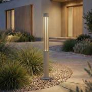 Lindby LED-väglampa Fjorya, höjd 60 cm, stengrå, IP65