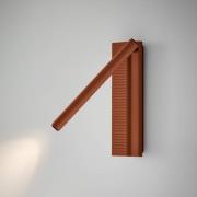 Bover LED-vägglampa Arid A/03 terrakotta, aluminium, 2 700 K