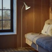 FRANDSEN Golvlampa Lyss, beige, metall, 150 cm hög, E27