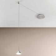 Fabas Luce LED-pendellampa Isabella, 1 lampa, aluminium