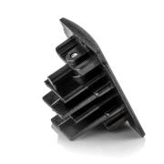 GLOBAL Ändhylsa för 3-fas strömskena Noa, svart