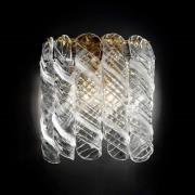 Novaresi Klassiskt vacker vägglampa Molle, 24 K guldplät.