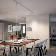 Paulmann URail-skena, signalvit, längd 10 cm, aluminium