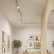 Paulmann URail LED-skenespot Theron, 3000K, signalvit