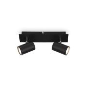 Briloner Taklampa Isil A, svart, 2 lampor, metall, vridbar