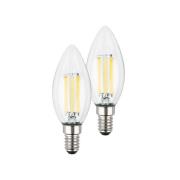 Briloner LED-lampa ljus E14 2,5W klar 3000K 525 lm energiklass 2er