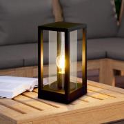 EGLO Utomhusvägglampa Cascinetta, bredd 15 cm, svart, metall