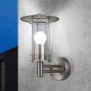 EGLO Utomhusvägglampa Lisio, stål, höjd 30 cm, stål