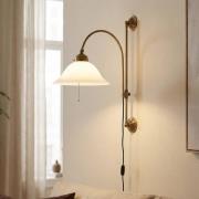 Berliner Messinglampen Rhodos - utskjutande mässingsvägglampa