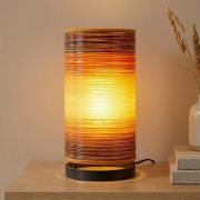 Woru Bordslampa Julie med omlindade trådar, orange