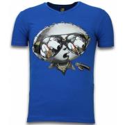 Local Fanatic Stewie Dog - Herr T shirt - 1458B Blue, Herr