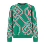 Koché Round-neck Knitwear Green, Dam