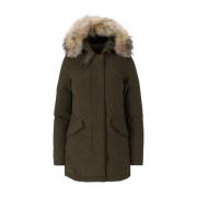 Woolrich Lyxig Arctic Raccoon Grön Parka Green, Dam