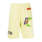 Heron Preston Citron Global Collage Sweatshorts Yellow, Herr