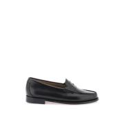 G.h. Bass & Co. Handgjorda Läder Penny Loafers Black, Dam