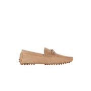 Bobbies Paris Ayrton Suede Leather Studded Loafers Beige, Herr