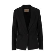 Twinset Enkelbrystad Jacka Black, Dam