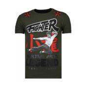 Local Fanatic Fighter Legend Rhinestone - T Shirt Herr - 13-6211K Gree...