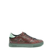 Crime London Stiliga Sneakers för Modemedvetna Kvinnor Red, Dam