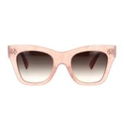 Celine Chic och Avslappnad Cat-Eye Solglasögon Pink, Unisex