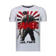 Local Fanatic Rambo Shine Rhinestone - Herr T Shirt - 5769W White, Her...