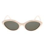 Celine Stiliga solglasögon med 57mm lins Beige, Unisex