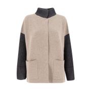 Le Tricot Perugia Round-neck Knitwear Beige, Dam