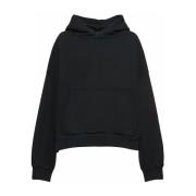 A Paper Kid 110 Nero/Svart Hoodie Black, Dam