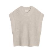 By Malene Birger Wool Vest Farima Beige, Dam