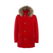 Woolrich Arctic Parka Med Avtagbar Päls Red, Herr