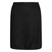 Part Two Kort kjol, RhapsoPW Black, Dam